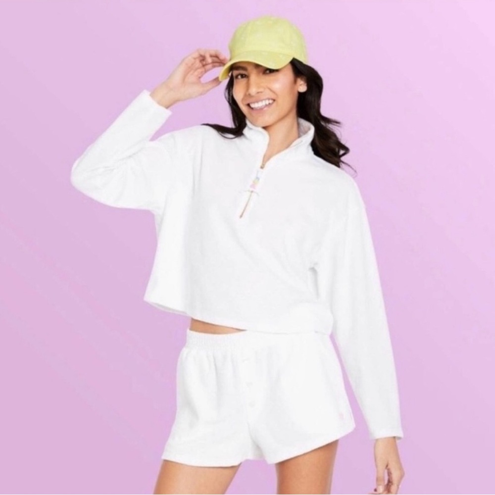 Stoney Clover Lane x Target Cropped Half
Zip Sweater